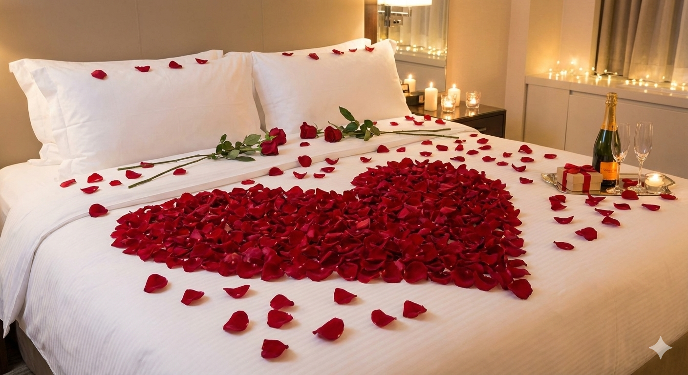Luxury Valentines Rose Petals