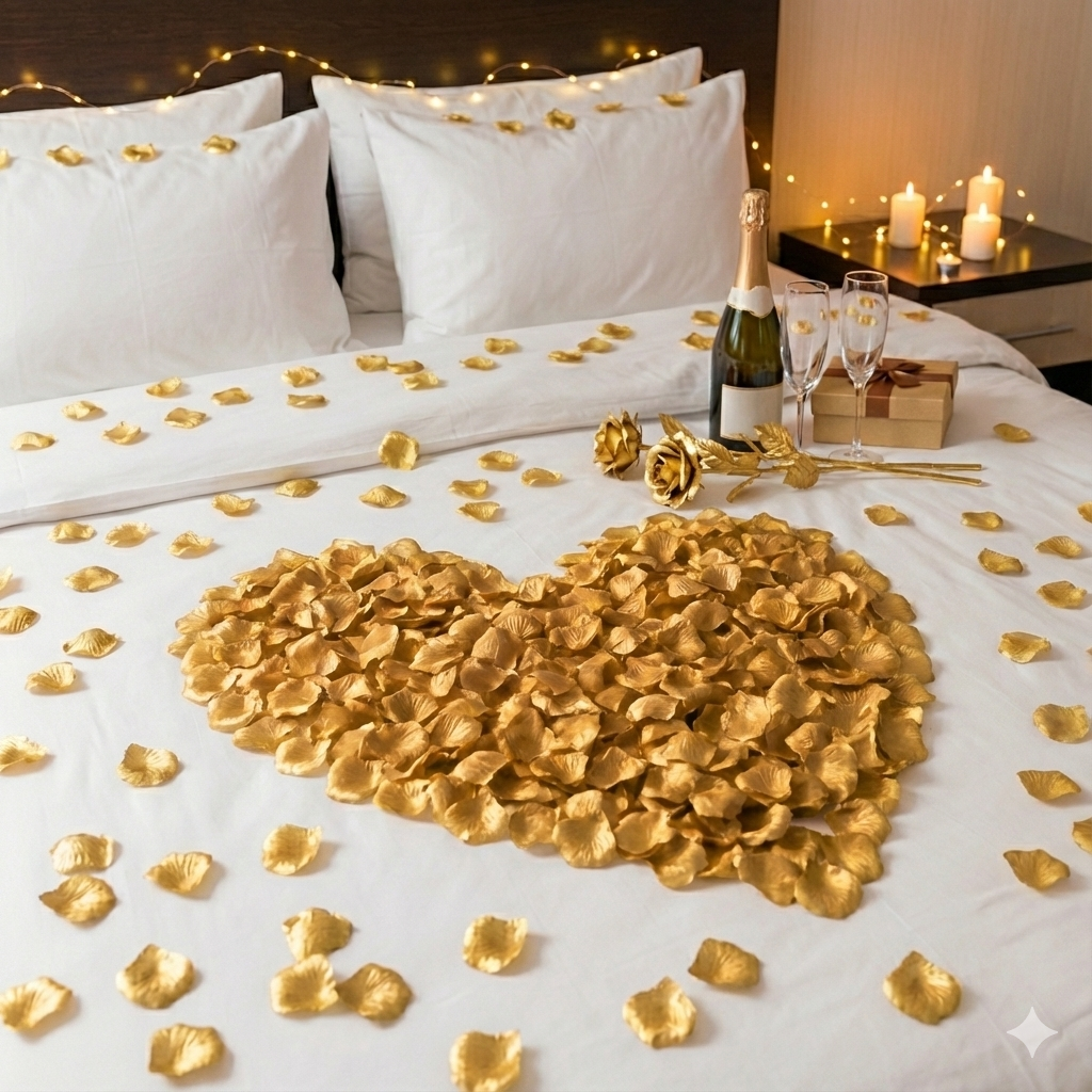 Luxury Valentines Rose Petals